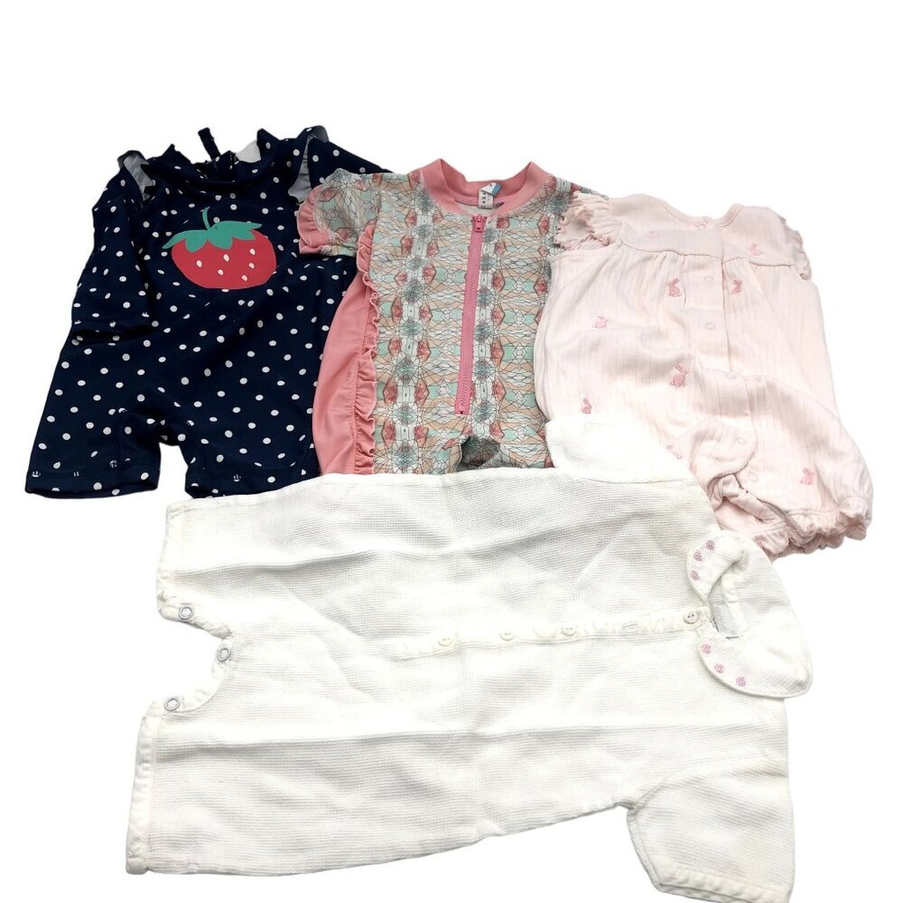 BUNDLE of Girls 6M One Piece Swimsuits Summer Clothing Cabana Life Carters